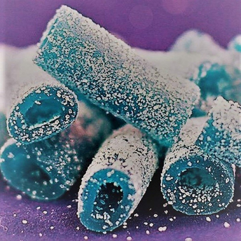 Sour Punch Bites, Sweet Chewy Candy, Blue Raspberry Flavored Sour