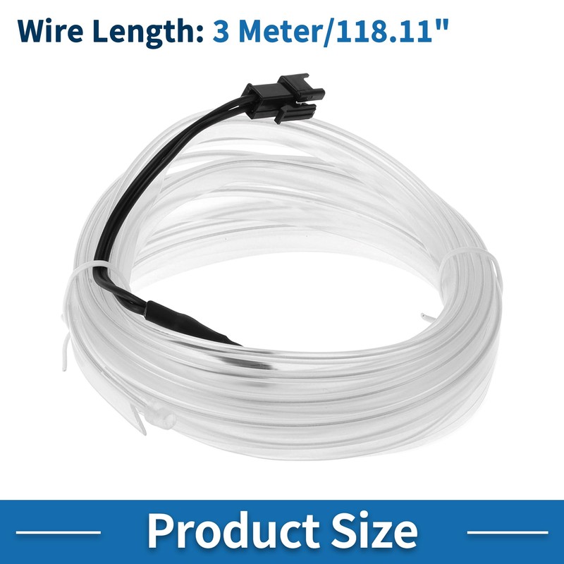 A ABSOPRO 3 Meter EL Wire Cable LED Glow String