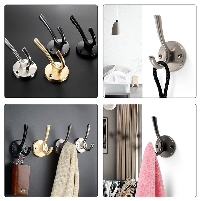 Coat Hooks Heavy Duty ZUONAI 2 Pack Towel Hooks for