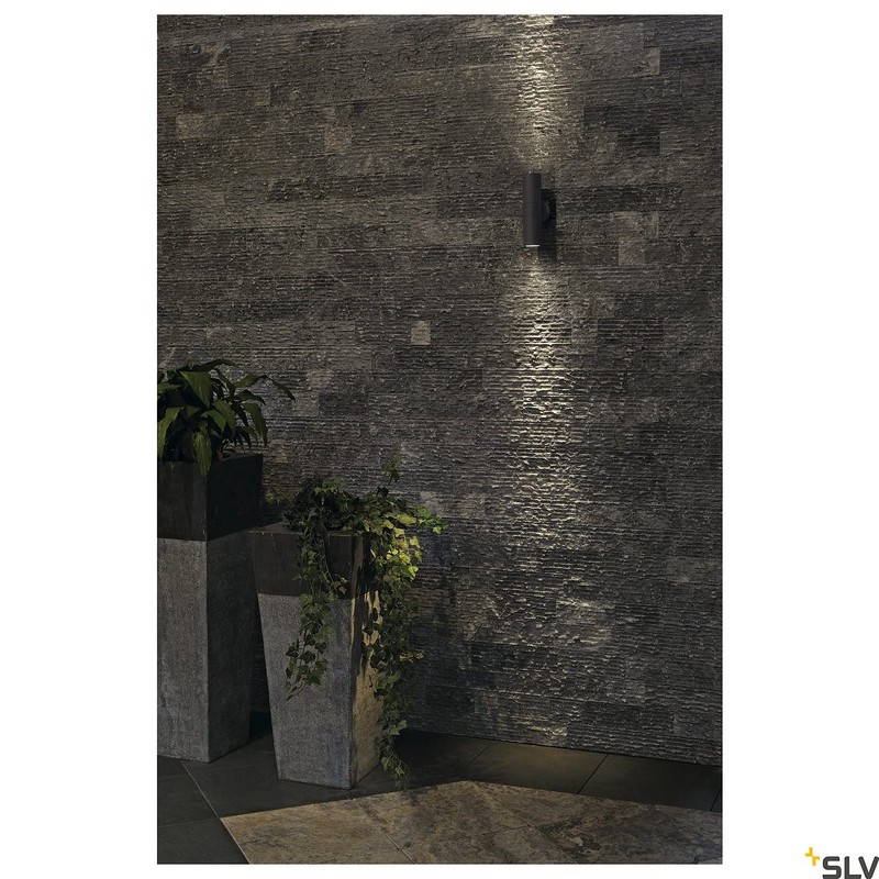 SLV 228775 ASTINA OUT ESL, anthrazit, 2xGU10, max, 2x11W, IP44,