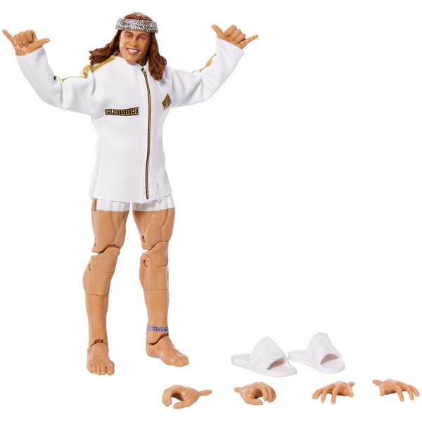 WWE Matt Riddle Elite Series #78 Deluxe Action Figure with Realistic Facial Detailing, Iconic Ring Gear & Accessories