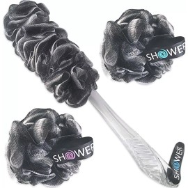 Shower Bouquet Loofah-charcoal Back-scrubber  Bath-sponges By Shower Bouque