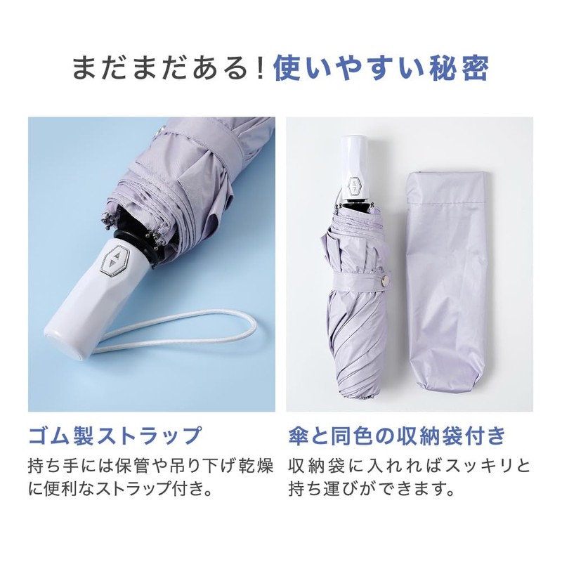 Folding Parasol, For Rain or Shine, Ultra Lightweight, 99% UV