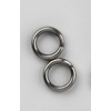 Gamakatsu Hyper Split Ring Black Nickel Spring Rings Size:1