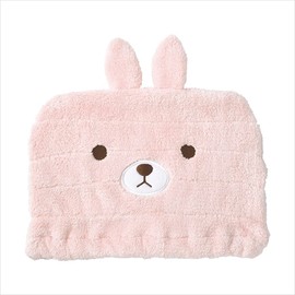 Ribuhaito 78284-01 Hair Cap, Water Absorbent, Karat Towel, Rabbit (Total Length: Approx. 8.3 inches (21 cm), Absorbent, Approximately 5 Times More Than Cotton