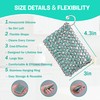 HAUSHOF Cast Iron Scrubber, Chainmail Scrubber with Silicone Core, Premium