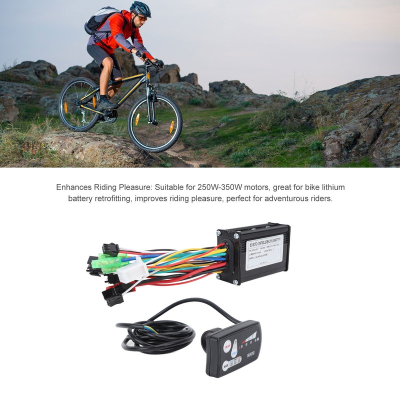 Electric Bike Controller Kit 17A 3 Modes Speed Controller 22.2mm
