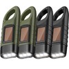Mudder 4 Pack Hand Crank Solar Powered Flashlight Emergency Rechargeable