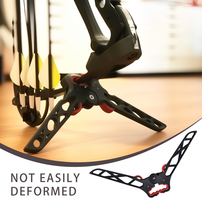 Archery Bow Stand Portable Folding Compound Bow Holder with Rubber