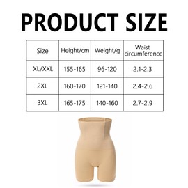 XFSRG Shapewear Damen Bauchweg Unterhose Hohe Taille Nahtlose Miederhose für Bauchkontrolle und Hüftformung Figurformende Shapewear für Glatte Silhouette（Hautfarbe M/L）