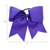 Purple Jumbo Bow Pony with Tails