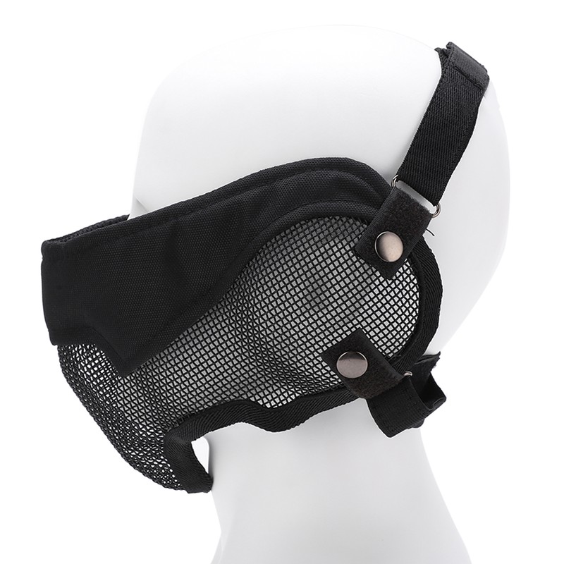 Half Face Mesh Mask Adjustable with Ear Protection Mesh Mask