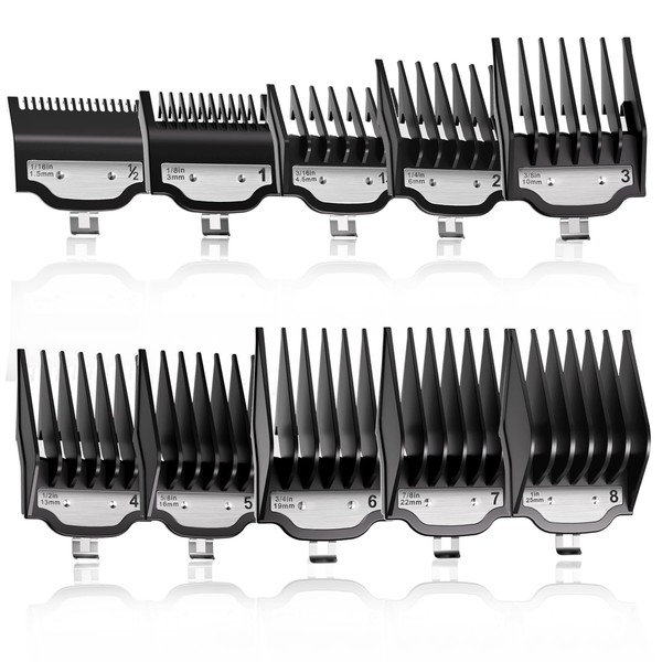 Compatible with Wahl Clipper Guards Set 10 Pack