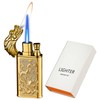 Torch Lighter, Cool Relief Dragon Dual Flame - Windproof Adjustable