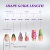 NailPhoria｜SURPRISE DEAL Collections (70 Styles) acrylic press nails:_Amber Rose_L