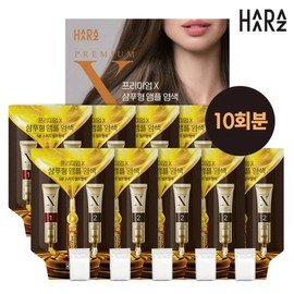 Premium / 프리미엄X 샴푸형 앰플 염색제 시즌2 진한갈색 10회분
