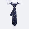 Barry.Wang Corbata para niño de seda regular, diseño de rayas