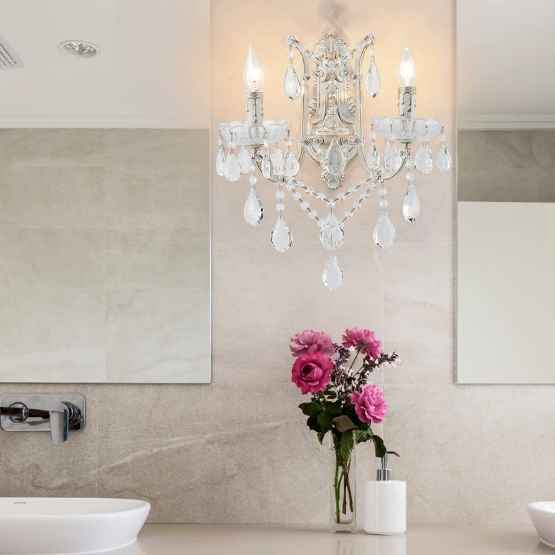 YLONG-ZS Crystal Wall Sconce Crystal Wall Chandelier Wall Lamp Modern