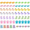 BAGUBDR 70 PCS Mini Resin Animals, 6 Miniature Animal Statue