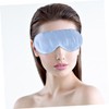 COLLBATH Natural Silk Blindfold Adjustable Sleep Eye Mask Light Blue