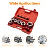 maXpeedingrods BSPT Ratchet Pipe Threader Kit, Manual Ratcheting Pipe Threading