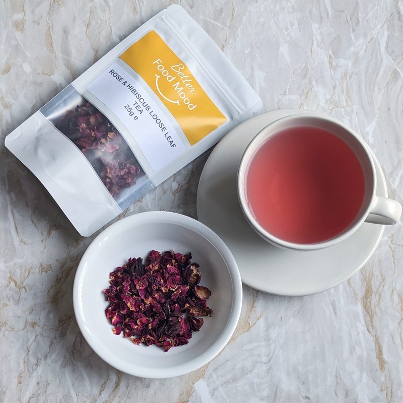 Better Food Mood Rose & Hibiscus Loose Leaf Tea 50g