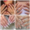 Magic White Pearl cromado Nail Powder Solid Glitter Fairy Shell