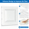 24" x 24" 4-Way Ceiling Air Vent Deflector, Heavy-Duty Plastic