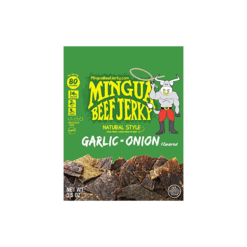 Mingua Beef Jerky - Two Cajuns + Two Garlic &