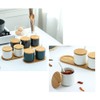 RockTrend Simple Pure Color Ceramic Spice Jar Seasoning Box Condiment