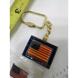United States Of America Keychain And Pin