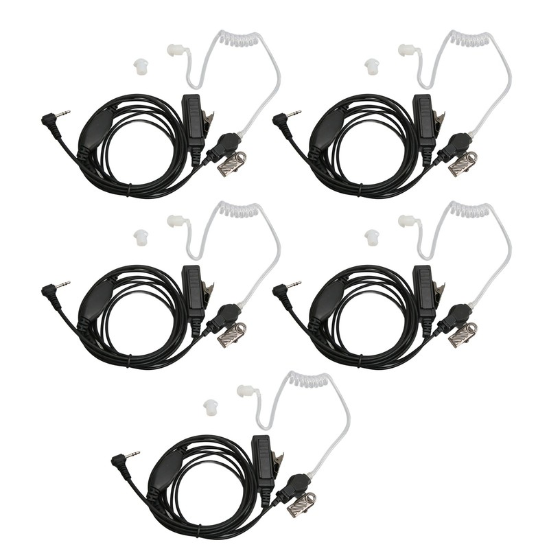 2.5mm Acoustic Tube Earpiece Single Pin PTT Button Walkie Talkie