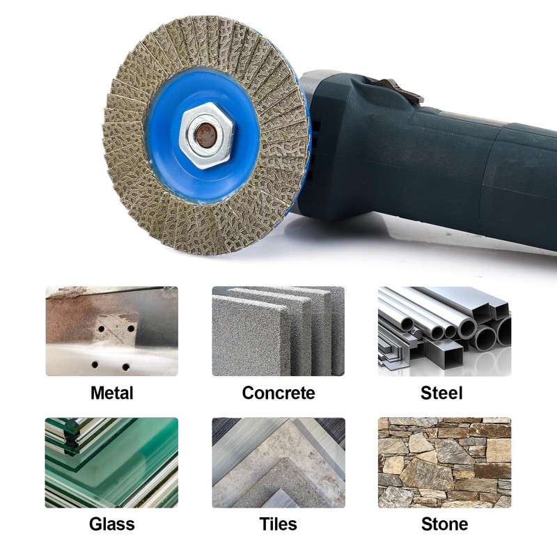 BSRTTOOL 4.5" Diamond Flap Disc Grinding Sanding Wheels - Ceramics,Sander