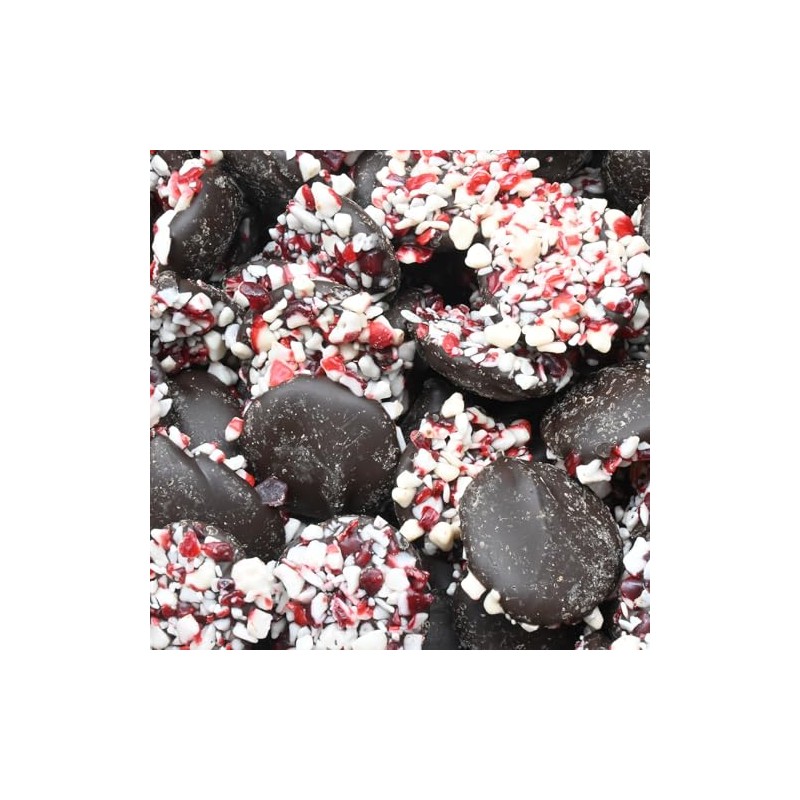 Candy Retailer Dark Chocolate Peppermint Crunch Chocolate Drops 1 Lb