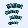 Yamobi 24 Pieces Cat Eye Press-On Nails, Medium Size, Artificial