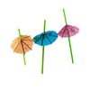 Concession Essentials Neon Green umbrella straws Pack of 288 count