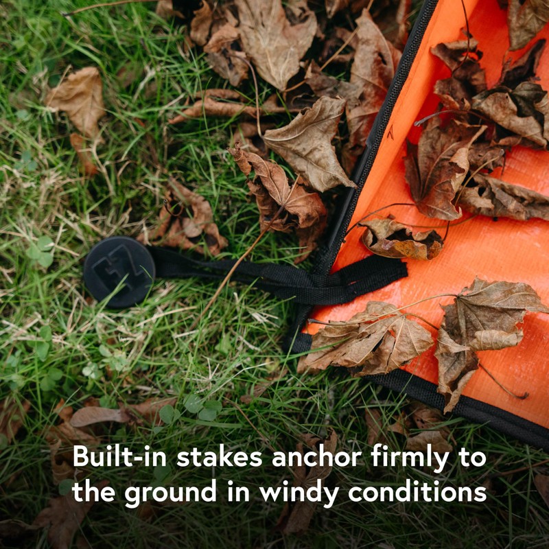 Leaf Tarp for Yard Cleanup – Wind-Proof Design Stays Put