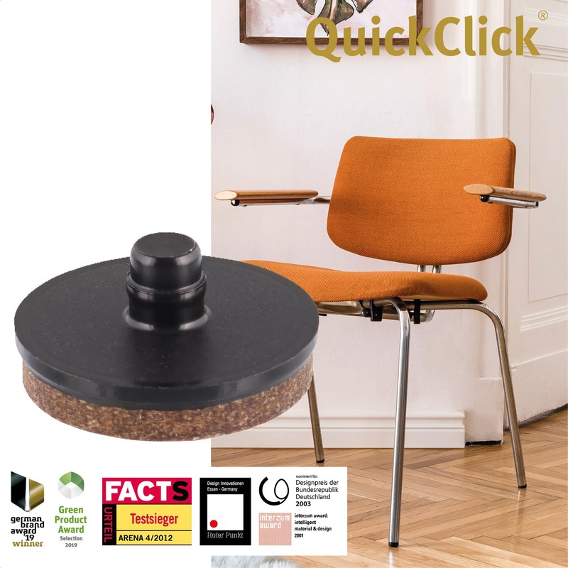 Wagner QuickClick® Felt Gliders, Furniture Glides, Chair Glides, Set of