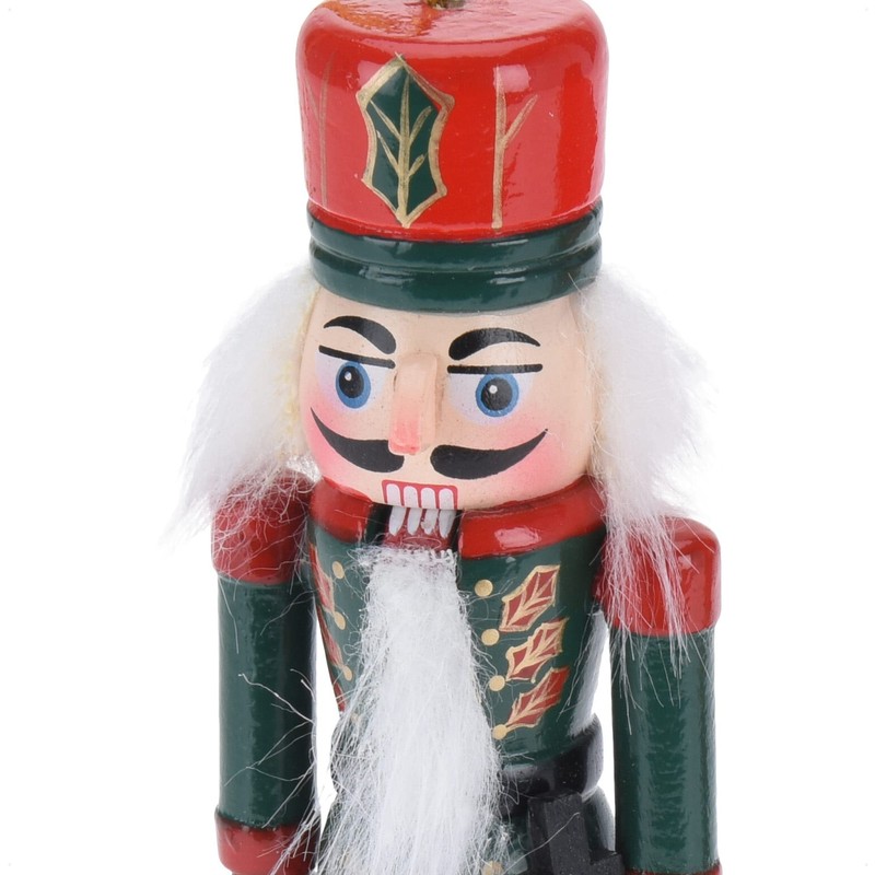 com-four® 2x nutcracker pendant, Christmas tree pendant in the shape