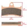 Caltric Brake Pads for Yamaha Grizzly 660 YFM660 Hunter Rear