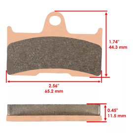Caltric Brake Pads for Yamaha Grizzly 660 YFM660 Hunter Rear Brakes 2002-2008