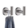JQK Bathroom Towel Hook Brushed, Coat Robe Clothes Bath Wall