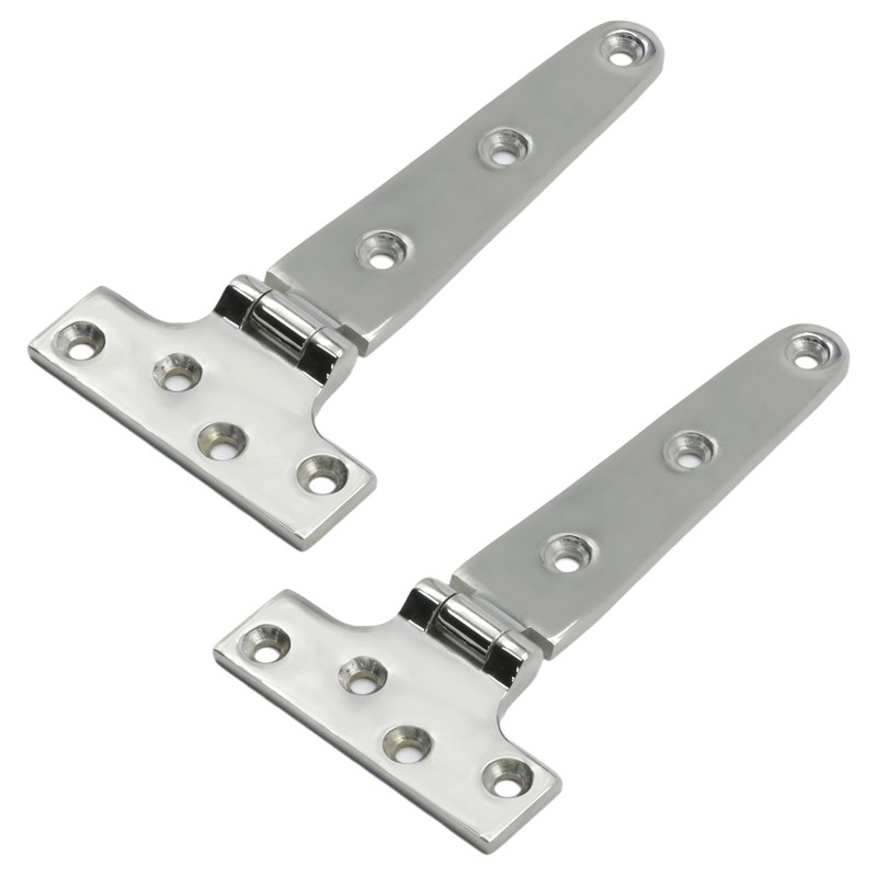 Zreneyfex 2 Pack Heavy Duty Marine Grade T Hinges (6''