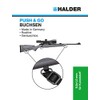 HALDER Unisex Push And Go Strap Hanger Set, Matte Black,