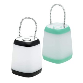 LitezAll Mini Lantern Portable Light with Rope Handle - 360° Light - Battery Powered Night Light / Flashlight, Decorative Lanterns for Indoors/Outdoor Camping - Batteries Included