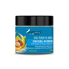 KAZIMA DE-Tan SPA Facial Scrub (100g) with Argan & Ylang Ylang Oil