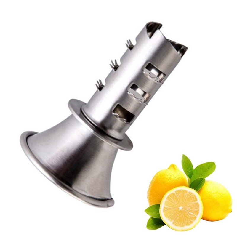 Stainless Steel Manual Lemon Juicer Squeezer Reamer, Hand Held Citrus