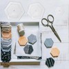Laroal 6 Pcs Hexagon Quilting Templates Acrylic Hexagon Templates For