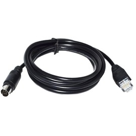 RIKYJIC Mini DIN 8P MD8 Male to RJ45 Male Adapter Cable for Schneider Nano NAZA TWIDO PLC TSXCRJMD25 Communication Cable (1.8 m)