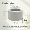 WishLotus 4Pcs Anti-Floating Ceramic Aquatic Plant Rings, 3.5CM Ceramic Aquatic
